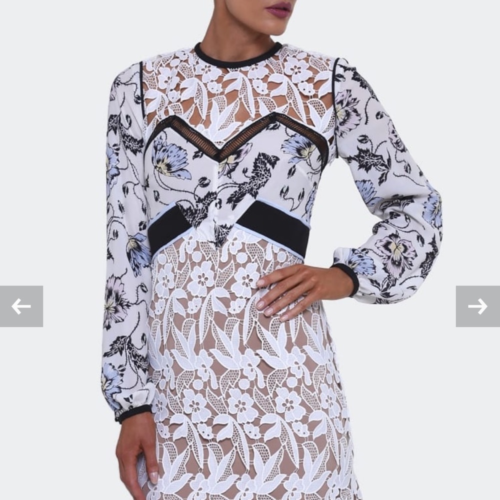 Self-Portrait lace dress